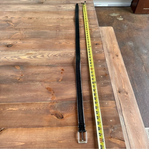 Johnston & Murphy men’s genuine Leather black Belt Buckle Adjustable Size 40 - Picture 8 of 8